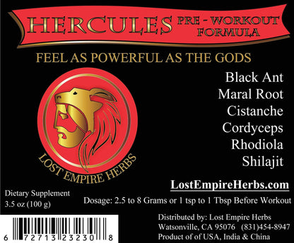 Lost Empire Herb's Pre Workout Herbal Supplement (Powder ~ 100g) || Premium Grade LOST EMPIRE HERBS UNLEASH THE POWER OF NATURE