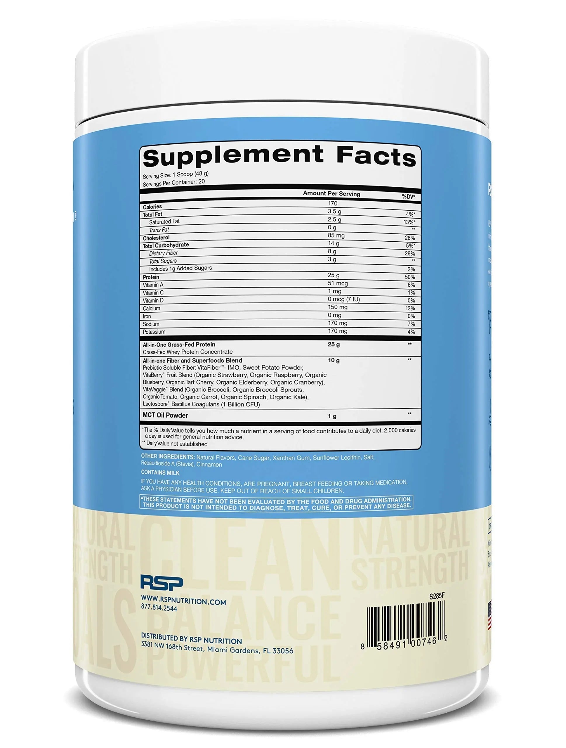 RSP NUTRITION AminoLean Pre Workout Energy (BlackBerry Pomegranate 30 Servings) RSP NUTRITION