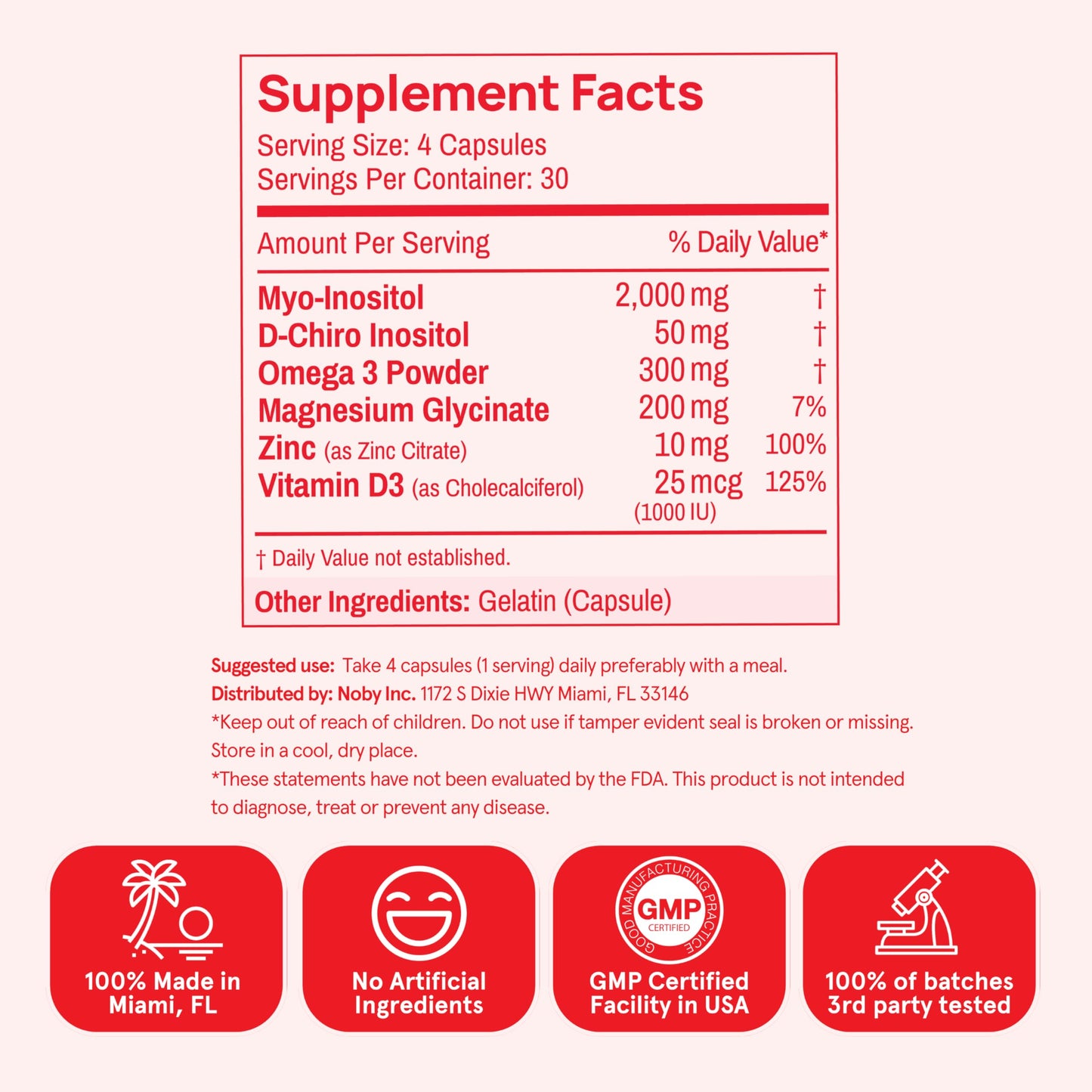 Peach Perfect Inositol Multivitamin – Myo-Inositol & D-Chiro 40:1 Blend, Omega-3, Vitamin D3, Magnesium, Zinc – Supports Women’s Health, Mood, Energy, Supplement – 30 SVG Peach PerfectBuy Supplements Australia