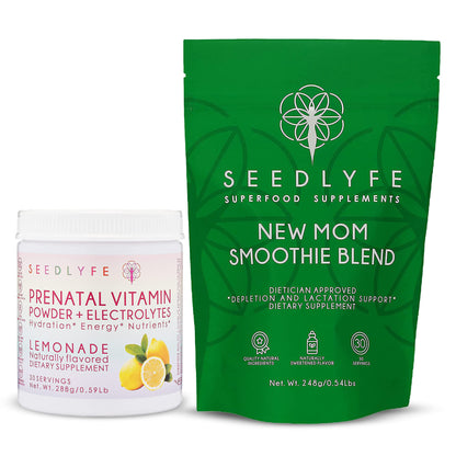 seedlyfe New Mother Postnatal Supplement Care Bundle - Lactation Superfood Smoothie seedlyfe