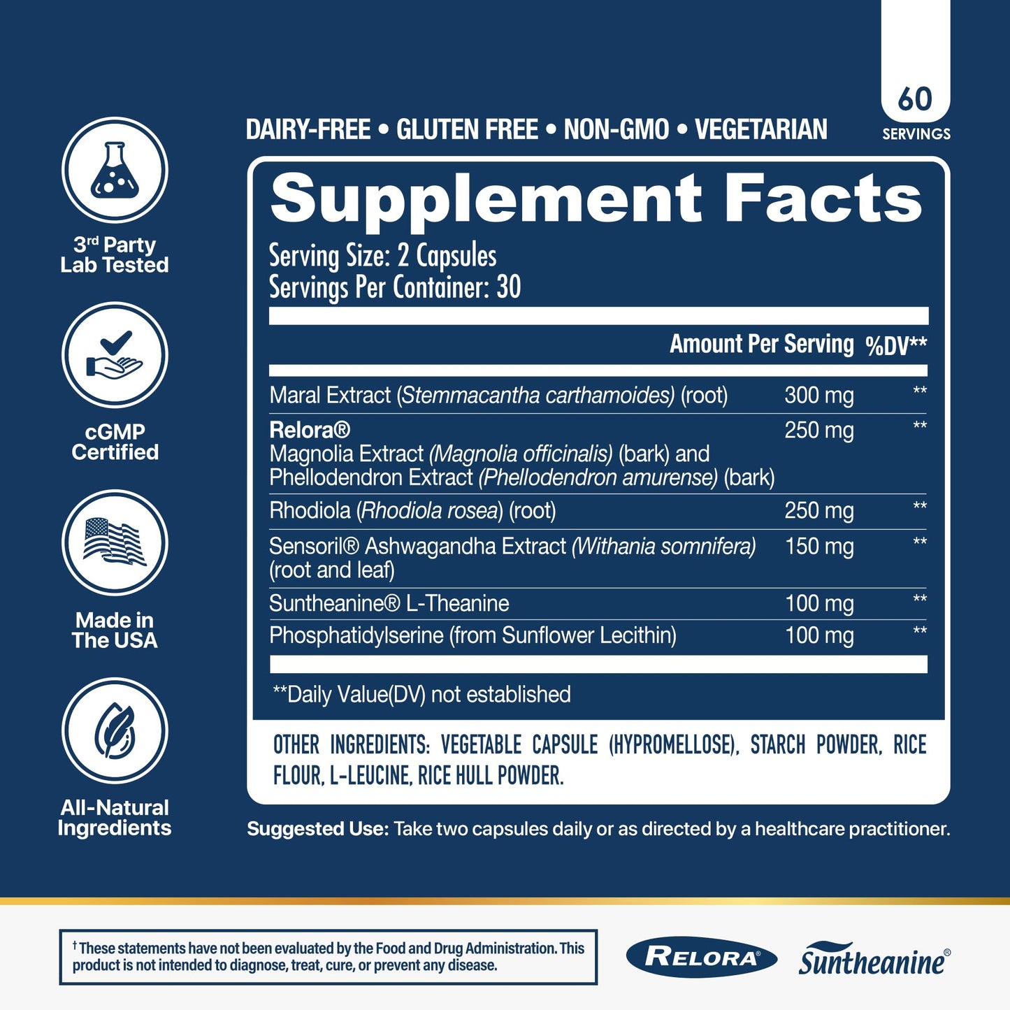 NuEthix Formulations Cort-Eaze - Cortisol Supplement - Health Support Supplement with Ashwagandha, L-Theanine & Rhodiola Rosea - Relaxation and Deep Sleep, 60 Capsules, 30 Servings NuEthix FormulationsBuy Supplements Australia