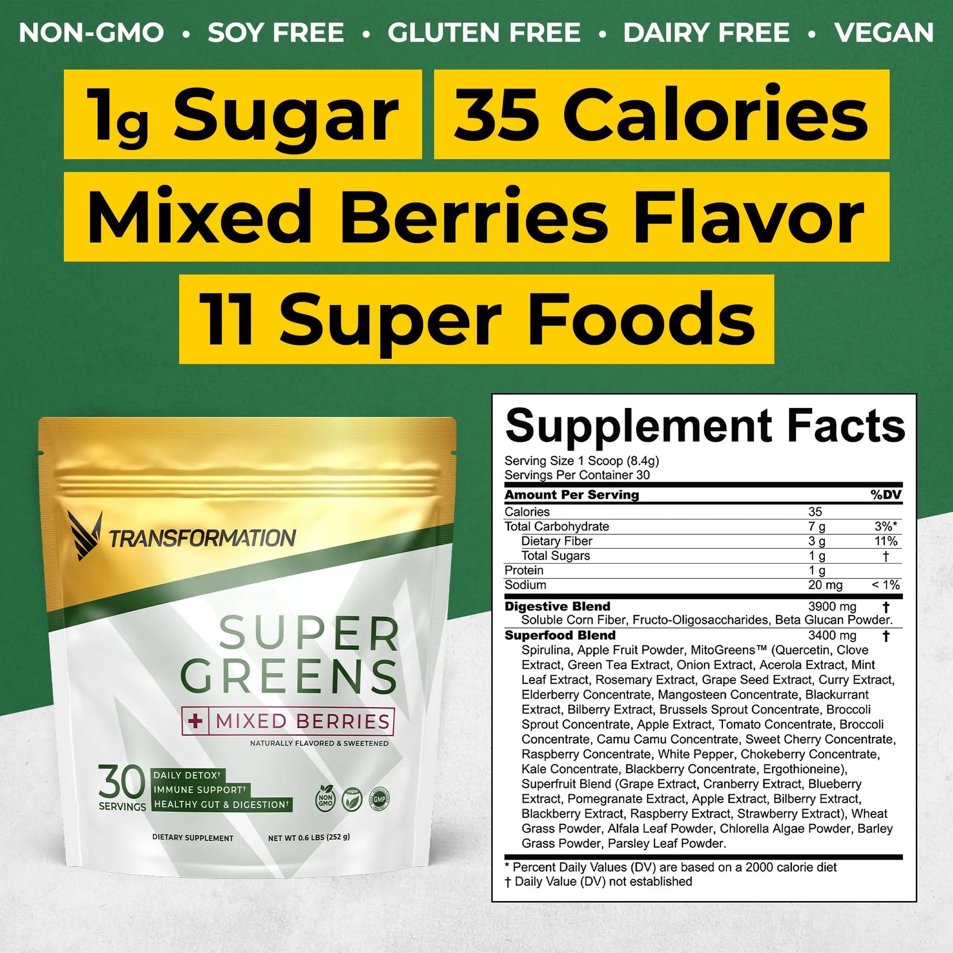 Transformation Super Greens Superfood Powder & Performance Insulated Shaker Bottle | Immune & Energy Support | Made with Natural Ingredients | Detoxifying & Alkalizing Minerals SPR BODY buy supplements Au