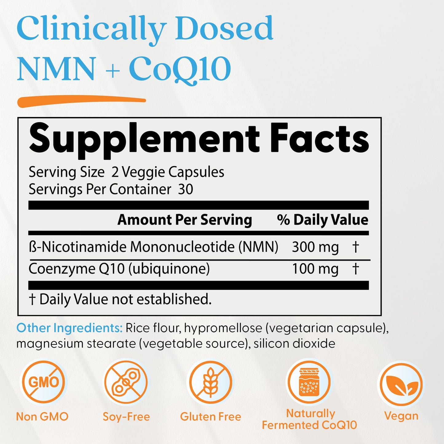 Doctor's Best NMN + CoQ10 Supplement for Women & Men - Supports NAD+ Production & Cellular Energy, Beta Nicotinamide Mononucleotide 150 mg & Coenzyme Q10 50 mg per Capsule, Vegan, Non GMO- 60 Veg Caps Doctor's BESTBuy Supplements Australia