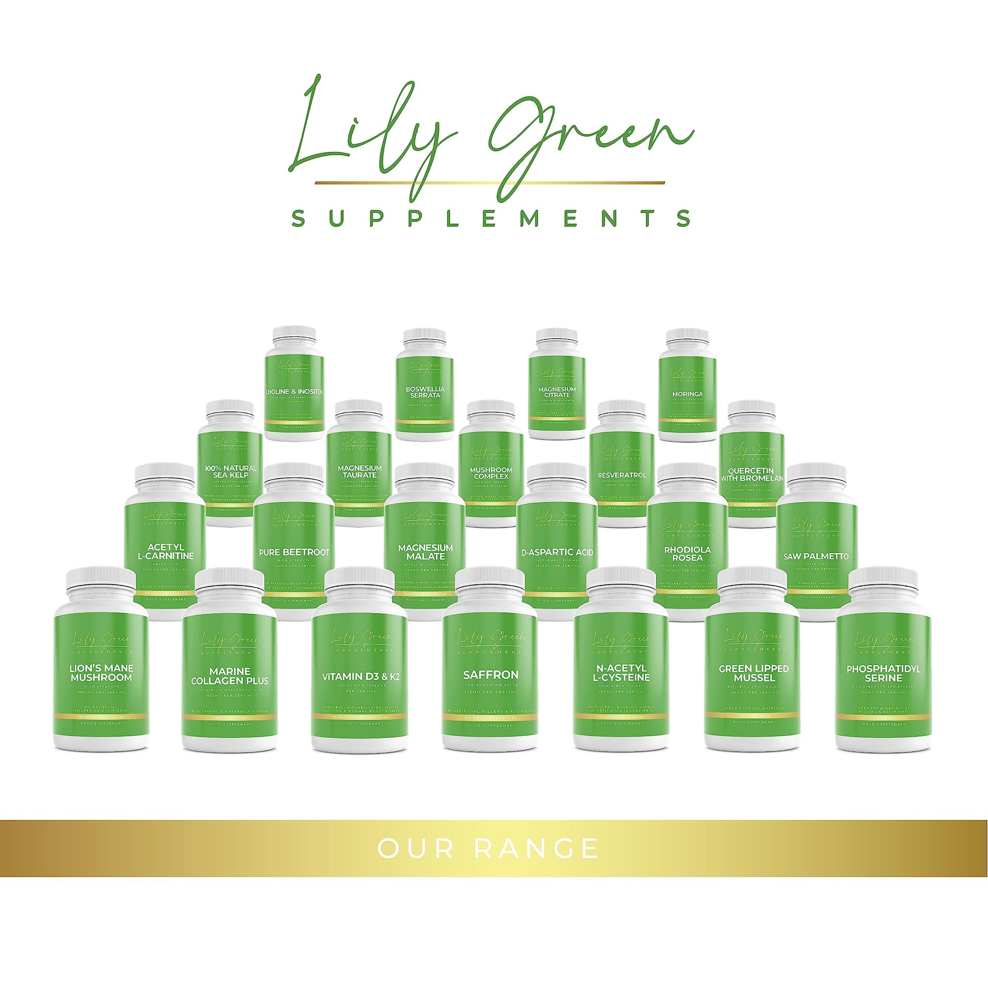 Lily Green | Marine Collagen with Hyaluronic Acid & Vitamin C - 1650mg per Serving Lily Green SupplementsBuy Supplements Australia