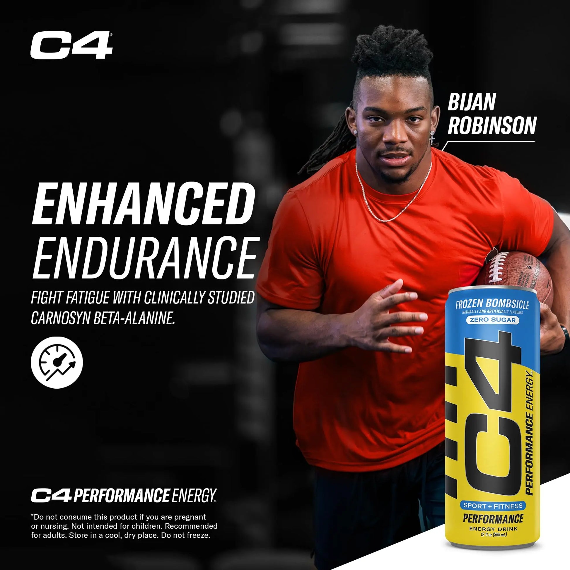 C4 Energy Drink 12oz (Pack of 24) - Frozen Bombsicle - Sugar Free Pre Workout Performance Cellucor
