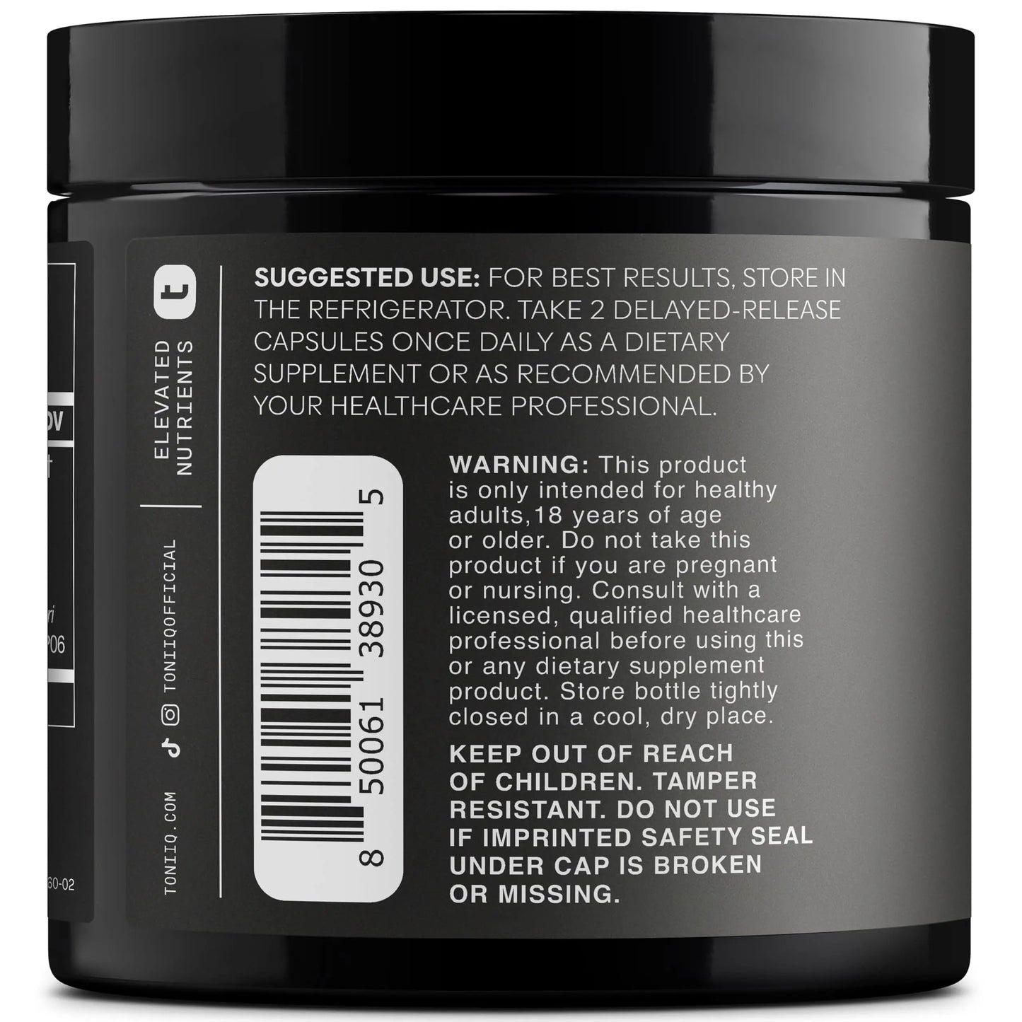 Toniiq Mens Probiotic with 20 Verified Strains – 200 Bilion CFU + 200mg FOS Prebiotic – Mens Probiotics for Gut Health - Cold-Chain & Delayed-Release – Lab-Tested Synbiotic Formula Toniiq buy supplements Au