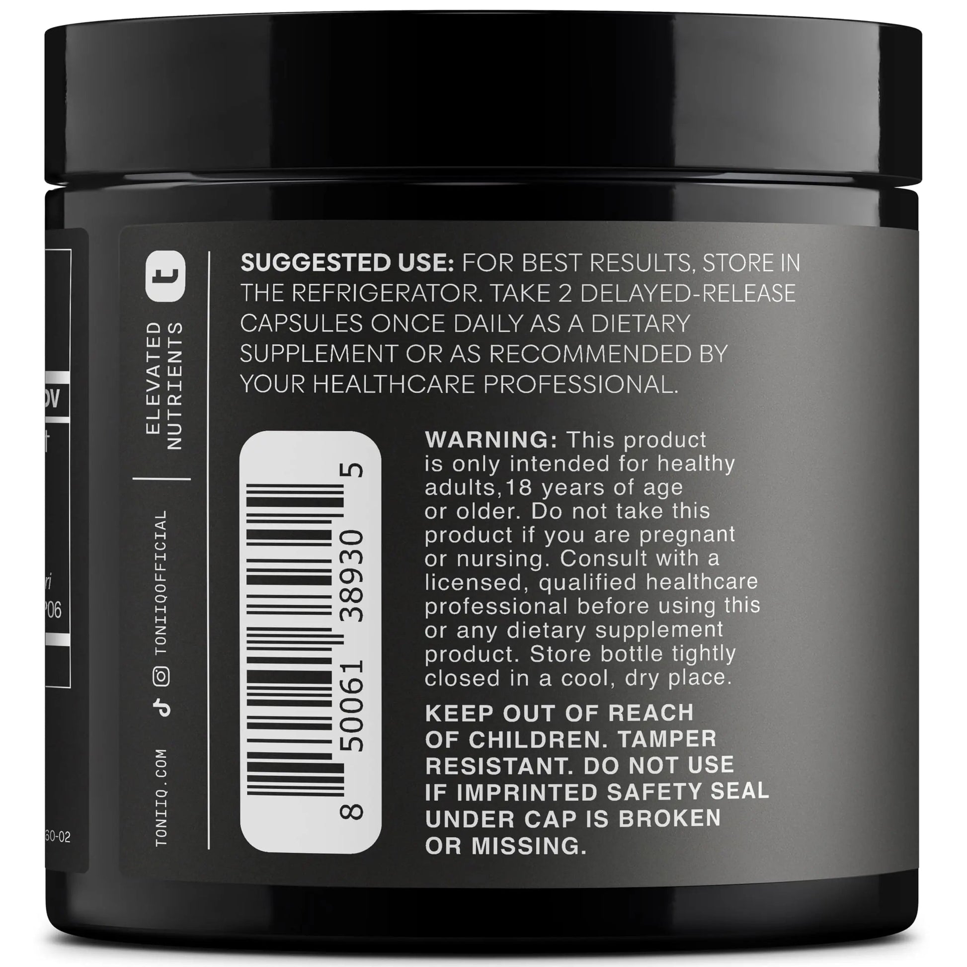 Toniiq Mens Probiotic with 20 Verified Strains – 200 Bilion CFU + 200mg FOS Prebiotic – Mens Probiotics for Gut Health - Cold-Chain & Delayed-Release – Lab-Tested Synbiotic Formula Toniiq buy supplements Au