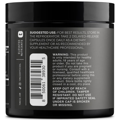 Toniiq Mens Probiotic with 20 Verified Strains – 200 Bilion CFU + 200mg FOS Prebiotic – Mens Probiotics for Gut Health - Cold-Chain & Delayed-Release – Lab-Tested Synbiotic Formula Toniiq buy supplements Au