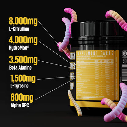 Huge Supplements Wrecked Pre-Workout, 30G+ Ingredients Per Serving to Boost Energy Huge Supplements