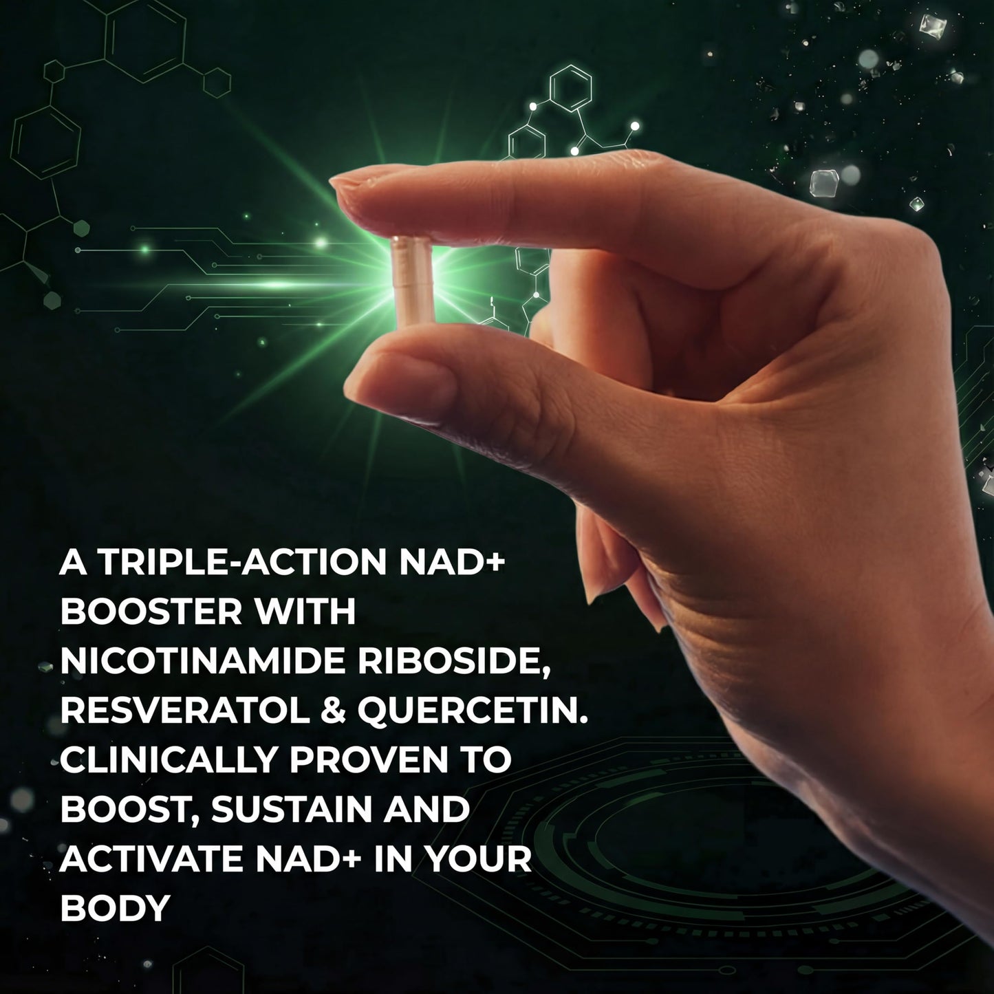 VivaThrive Advanced NAD+ Complex - NMNH Supplement Alternative - 50 Day Supply - Triple Action NAD+ Supplement - Nicotinamide Riboside - Resveratrol - Quercetin - Third-Party Tested - Made in USA VivaThriveBuy Supplements Australia