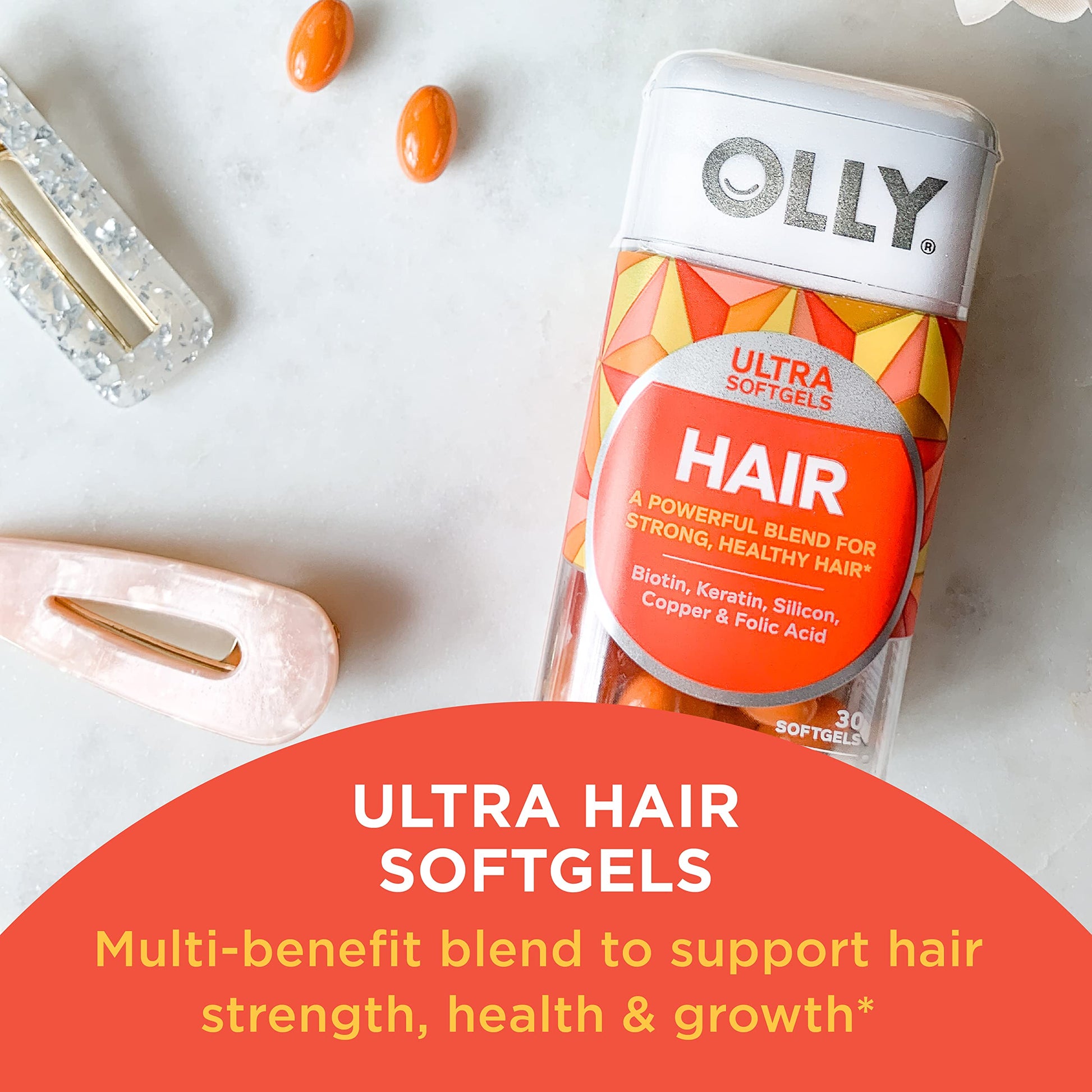OLLY Ultra Strength Prenatal Multivitamin Softgels, Supports Healthy Growth OLLY
