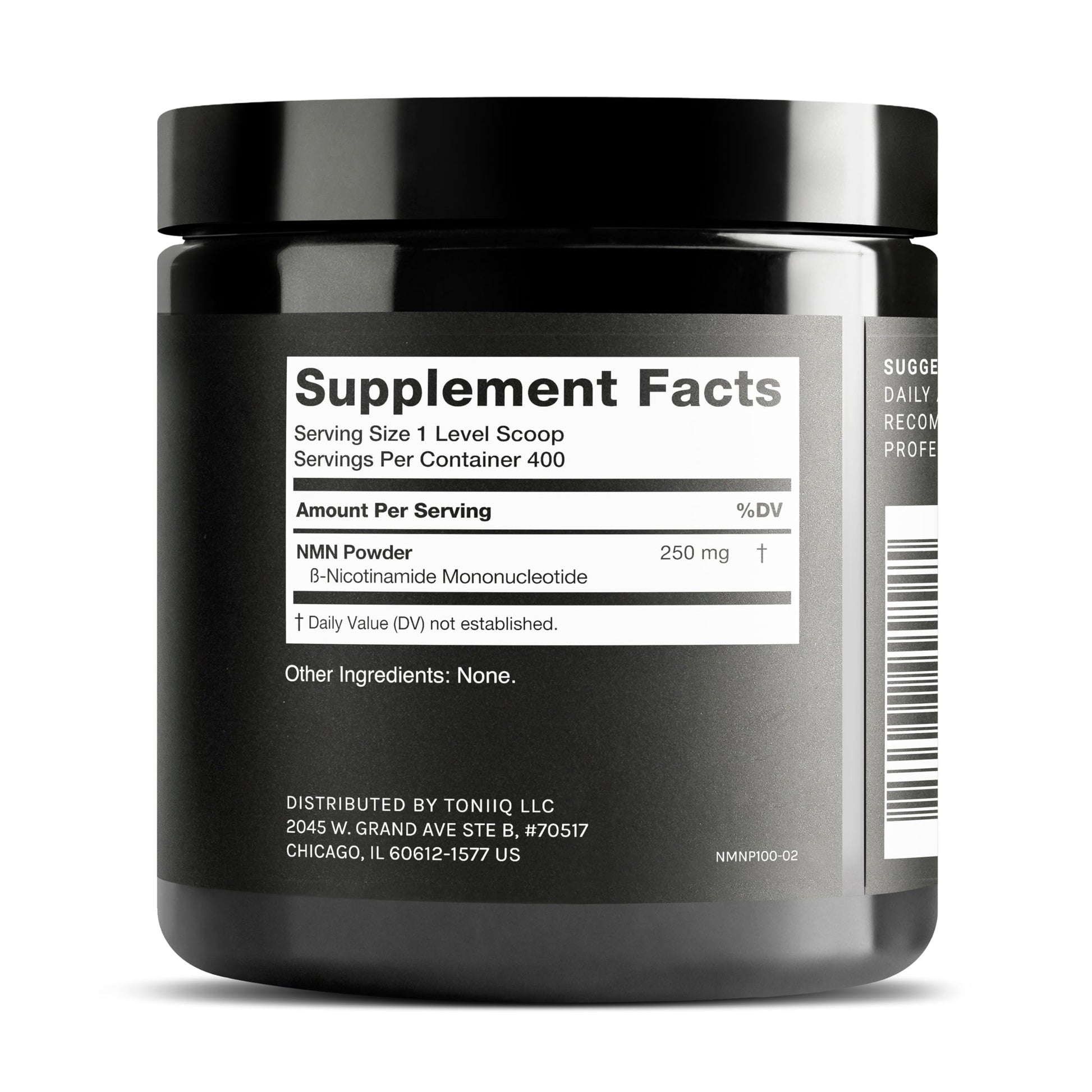 Toniiq Ultra High Purity NMN Powder - 100 Grams - 99.5% Highly Purified and Highly Bioavailable - Fully Stabilized Formula - Supports NAD+ Levels - Nicotinamide Mononucleotide Powder Supplement ToniiqBuy Supplements Australia