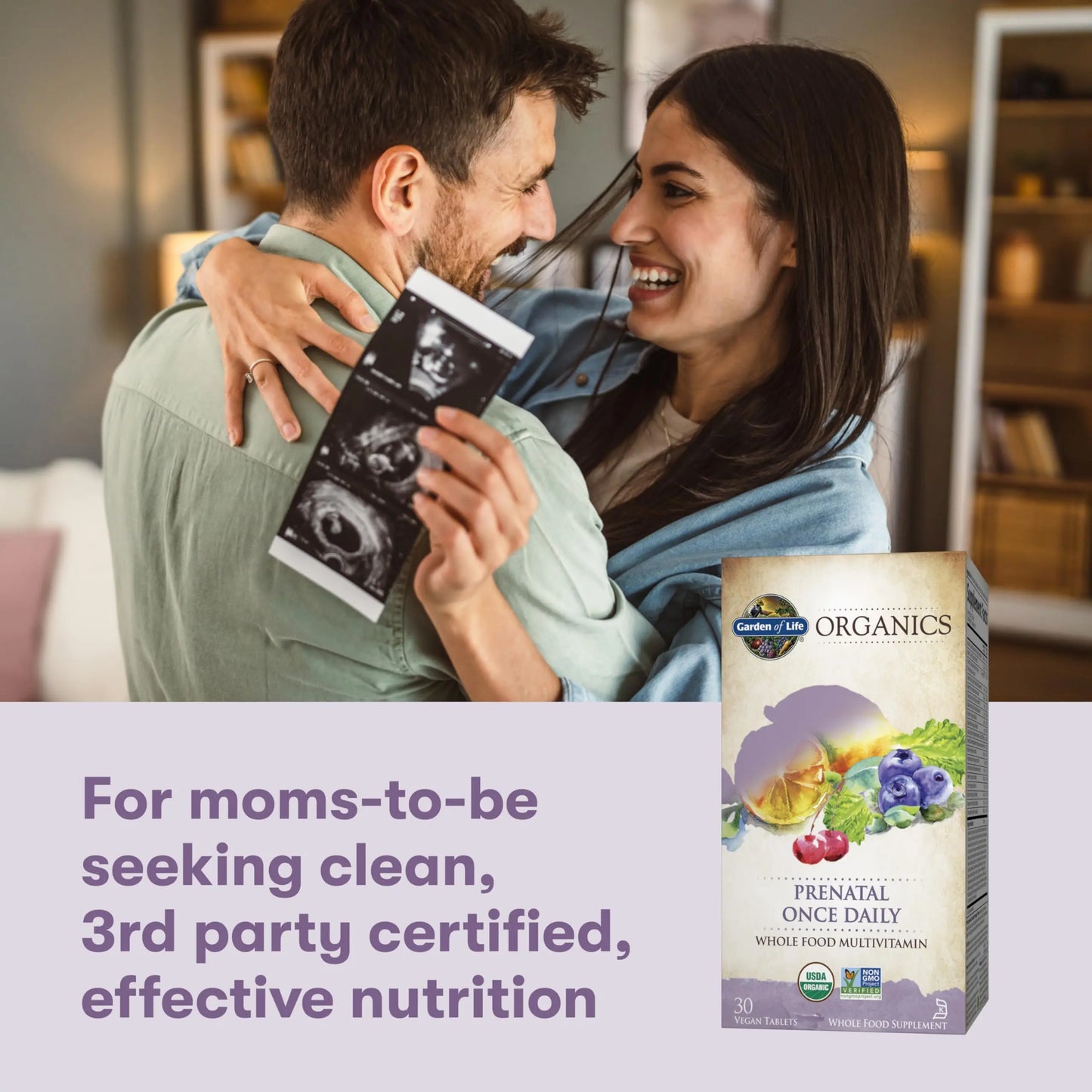 Garden of Life Organics Prenatal Vitamin: Folate for Energy & Healthy Fetal Development, Non-constipating Iron, Vitamin C, B6, B12, D3 – Organic, Non-GMO, Gluten-Free, Vegan, 30 Day Supply Garden of Life buy supplements Au