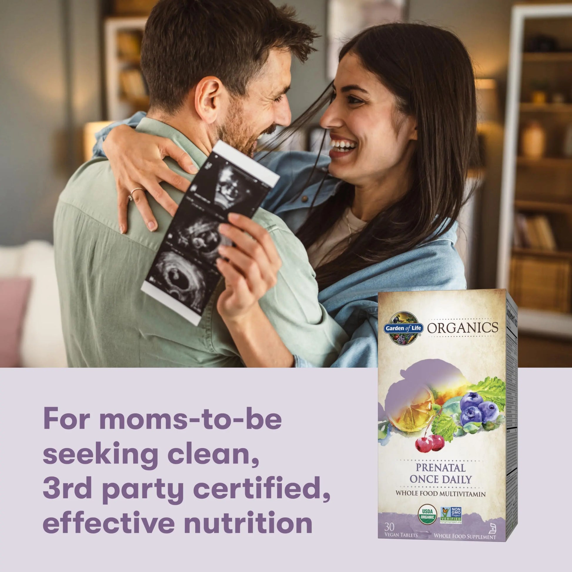 Garden of Life Organics Prenatal Vitamin: Folate for Energy & Healthy Fetal Development, Non-constipating Iron, Vitamin C, B6, B12, D3 – Organic, Non-GMO, Gluten-Free, Vegan, 30 Day Supply Garden of Life buy supplements Au