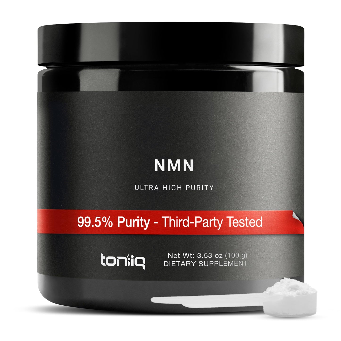 Toniiq Ultra High Purity NMN Powder - 100 Grams - 99.5% Highly Purified and Highly Bioavailable - Fully Stabilized Formula - Supports NAD+ Levels - Nicotinamide Mononucleotide Powder Supplement ToniiqBuy Supplements Australia