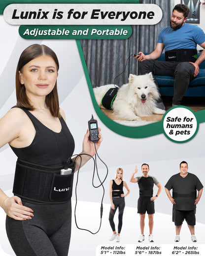 Lunix LX16 Red Light Therapy Belt, Near Infrared Light and Red Light Therapy to Improve Circulation LunixBuy Supplements Australia