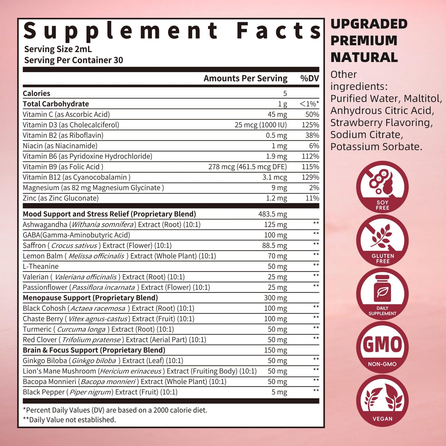 GREENPEOPLE Saffron Extract Supplements Drop - 24-in-1 88.5mg Saffron Extract with Ashwagandha,Black Cohosh & Lion's Mane for Mood&Focus,Stress Relief,Cortisol Reducer,Menopause – Vegan 2FL OZ GREENPEOPLEBuy Supplements Australia