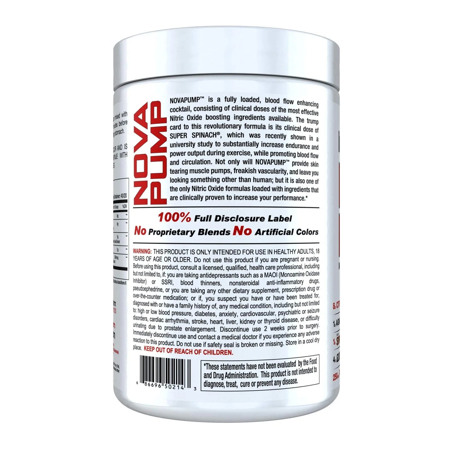 InnovaPharm NOVAPUMP (Pink Lemonade) - 11.2 Ounces InnovaPharm