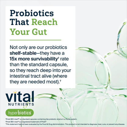 Hyperbiotics Vital Nutrients IBS Probiotic | Reduce Symptoms of IBS* | Clinically Studied Vegan probiotic for IBS Relief from Bloating, Gas, Diarrhea, & Abdominal Discomfort* | 30 Capsules HyperbioticsBuy Supplements Australia