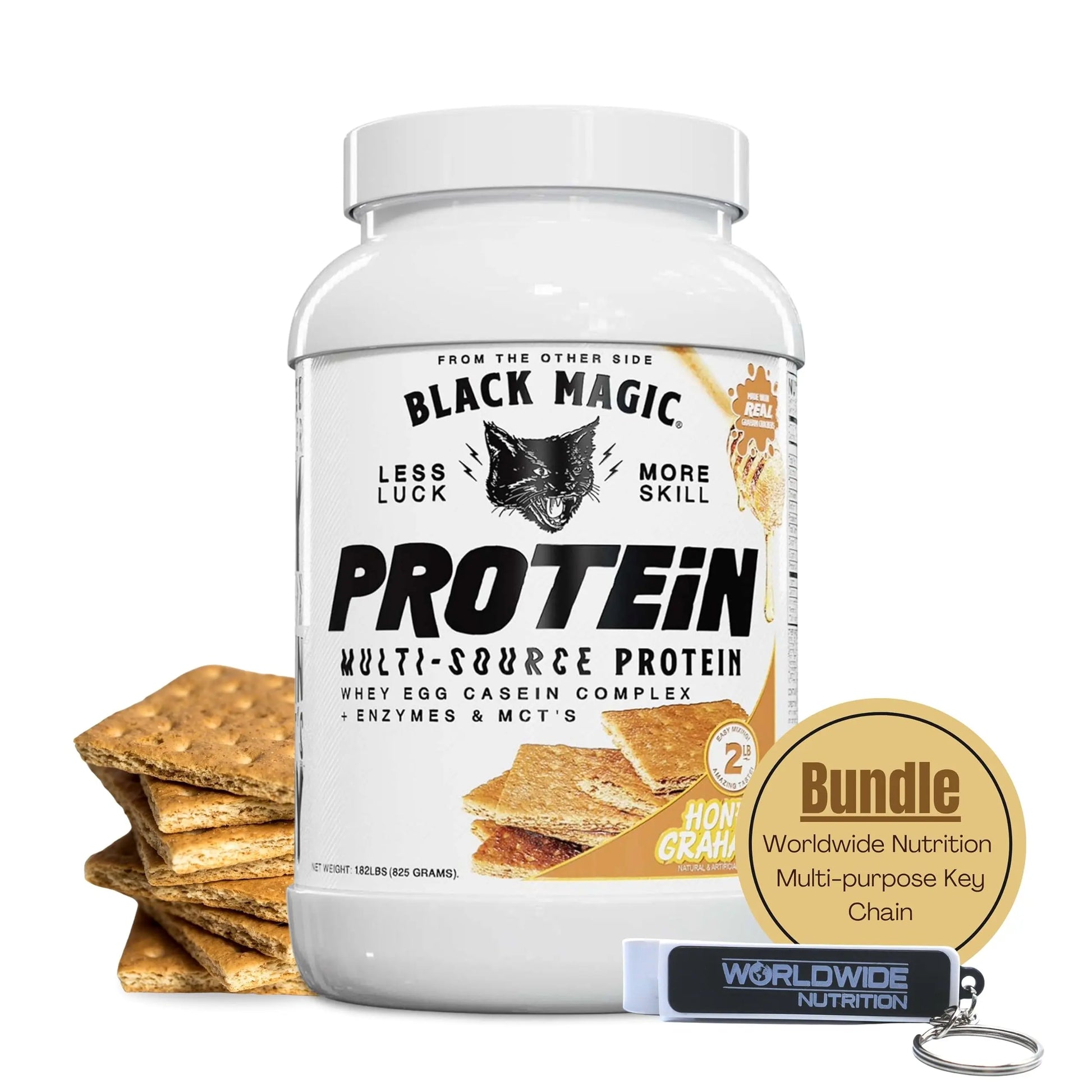 Worldwide Nutrition Bundle, 2 items: Black Magic Multi-Source Protein Powder - Whey Worldwide Nutrition