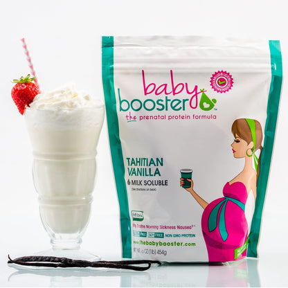 Baby Booster Prenatal Vitamin Supplement Shakes, Kona Mocha and Tahitian Vanilla Baby Booster