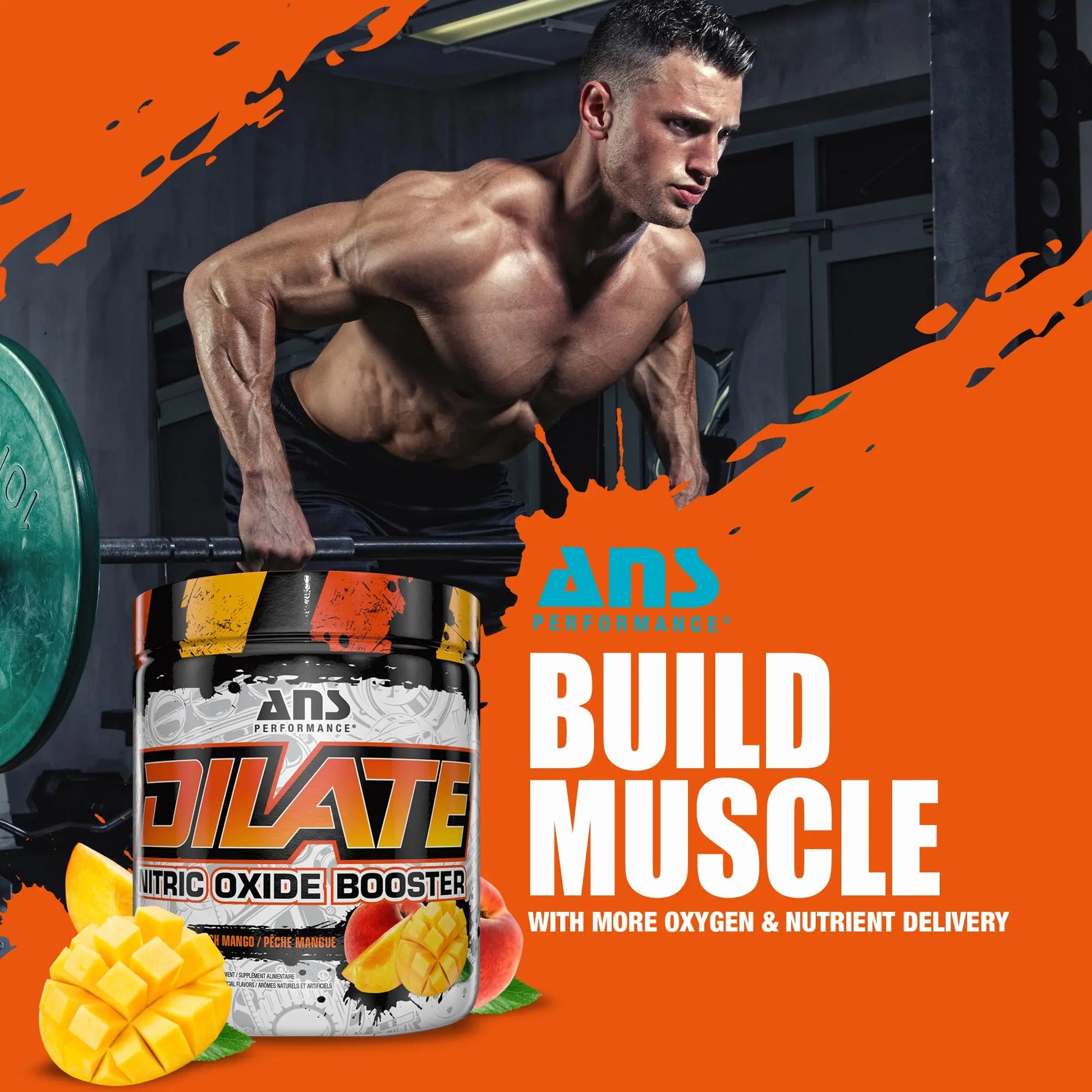 ANS Performance Dilate Pump PreWorkout Powder - Dietary Supplement - Maximizes ANS Performance