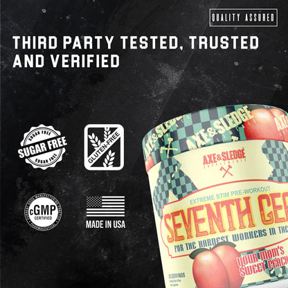 Axe & Sledge Supplements Seventh Gear Extreme Stimulant-Based Pre-Workout with TeaCrine Axe & Sledge