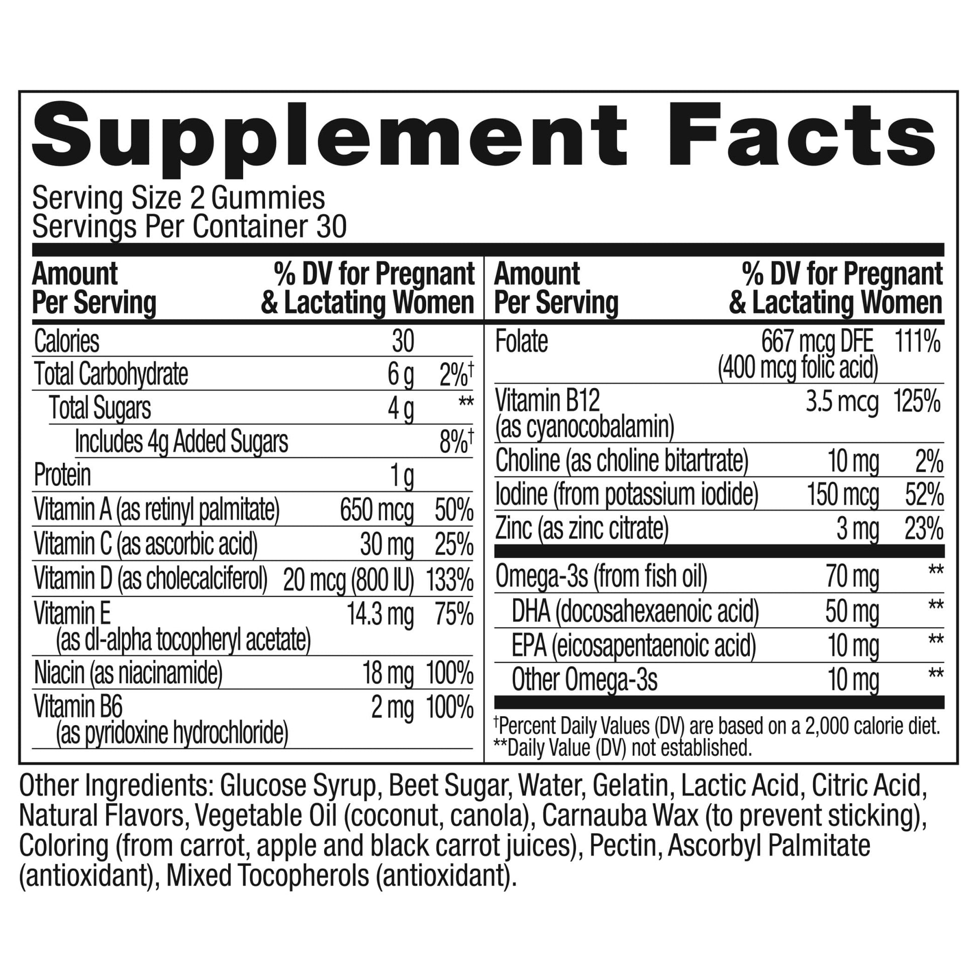 Olly The Essential Prenatal Gummy Multivitamin, 30 Day Supply OLLY