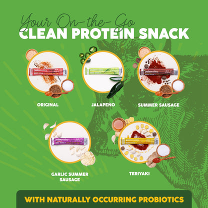 Paleovalley 100% Grass Fed Beef Sticks - Delicious Gluten Free Beef Snack - High Protein Keto Friendly, 40 Count Variety Pack PaleovalleyBuy Supplements Australia