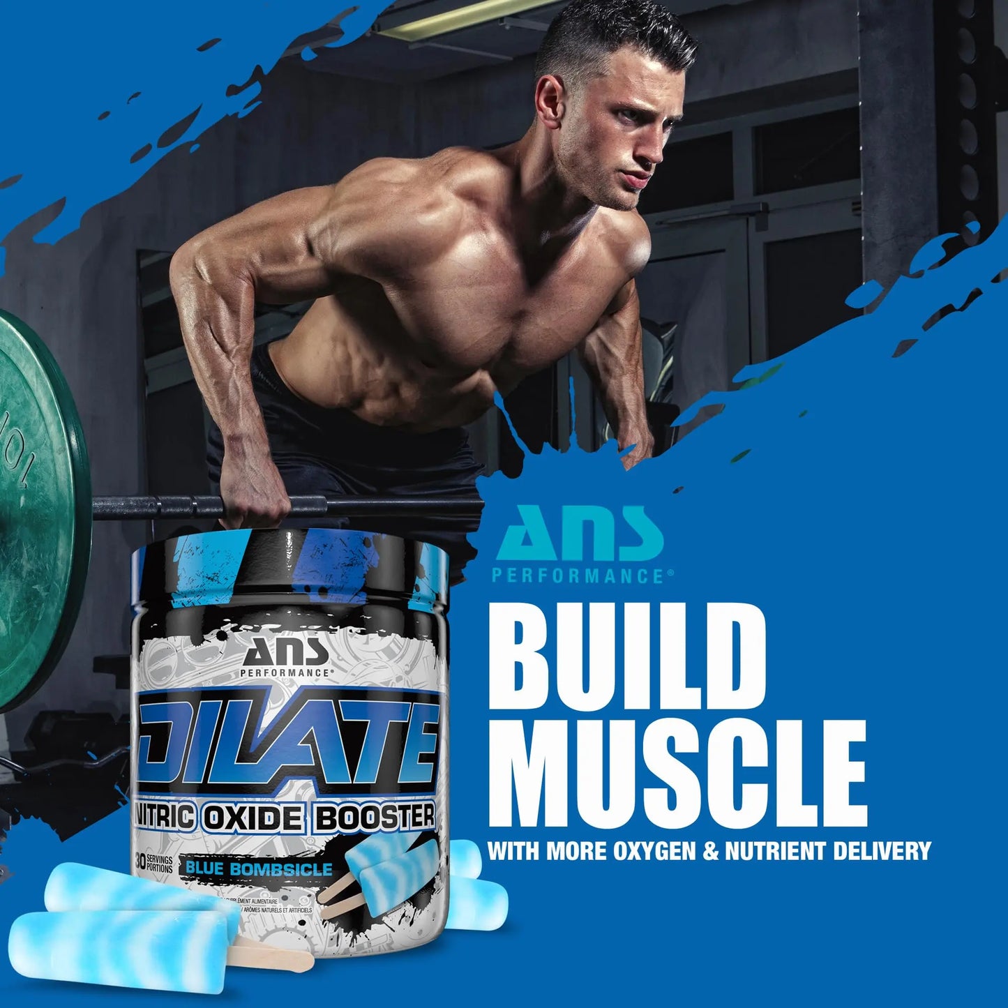 ANS Performance Dilate Pump PreWorkout Powder - Dietary Supplement - Maximizes ANS Performance