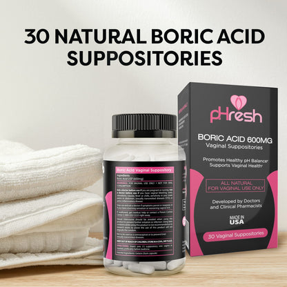 ACE NUTRITION pHresh Boric Acid Suppositories for Women, Suppositories for Odor Use ACE NUTRITIONBuy Supplements Australia