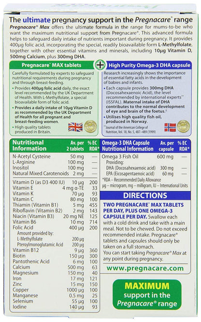 Pregnacare Max - Capsules & Tablets 28S+56S (Pack of 4) Vitabiotics