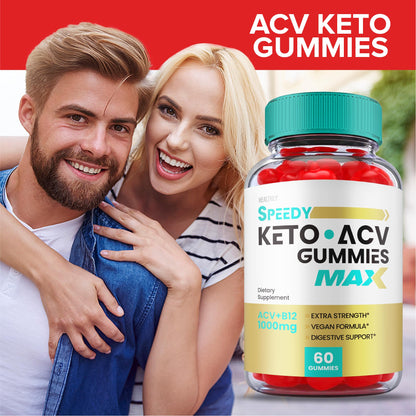 (3 Pack) Speedy Keto ACV Gummies Maximum Strength, Speedy Keto Plus ACV Gummies Healthly