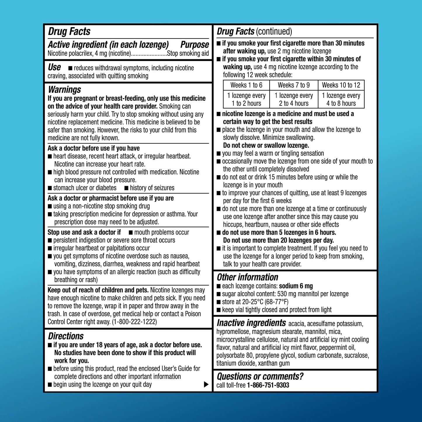 Amazon Basic Care Coated Ice Mint Nicotine Polacrilex Lozenges, 4 mg, Stop Smoking Aid, 120 Count Amazon Basic Care buy supplements Au