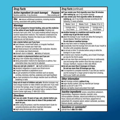 Amazon Basic Care Coated Ice Mint Nicotine Polacrilex Lozenges, 4 mg, Stop Smoking Aid, 120 Count Amazon Basic Care buy supplements Au