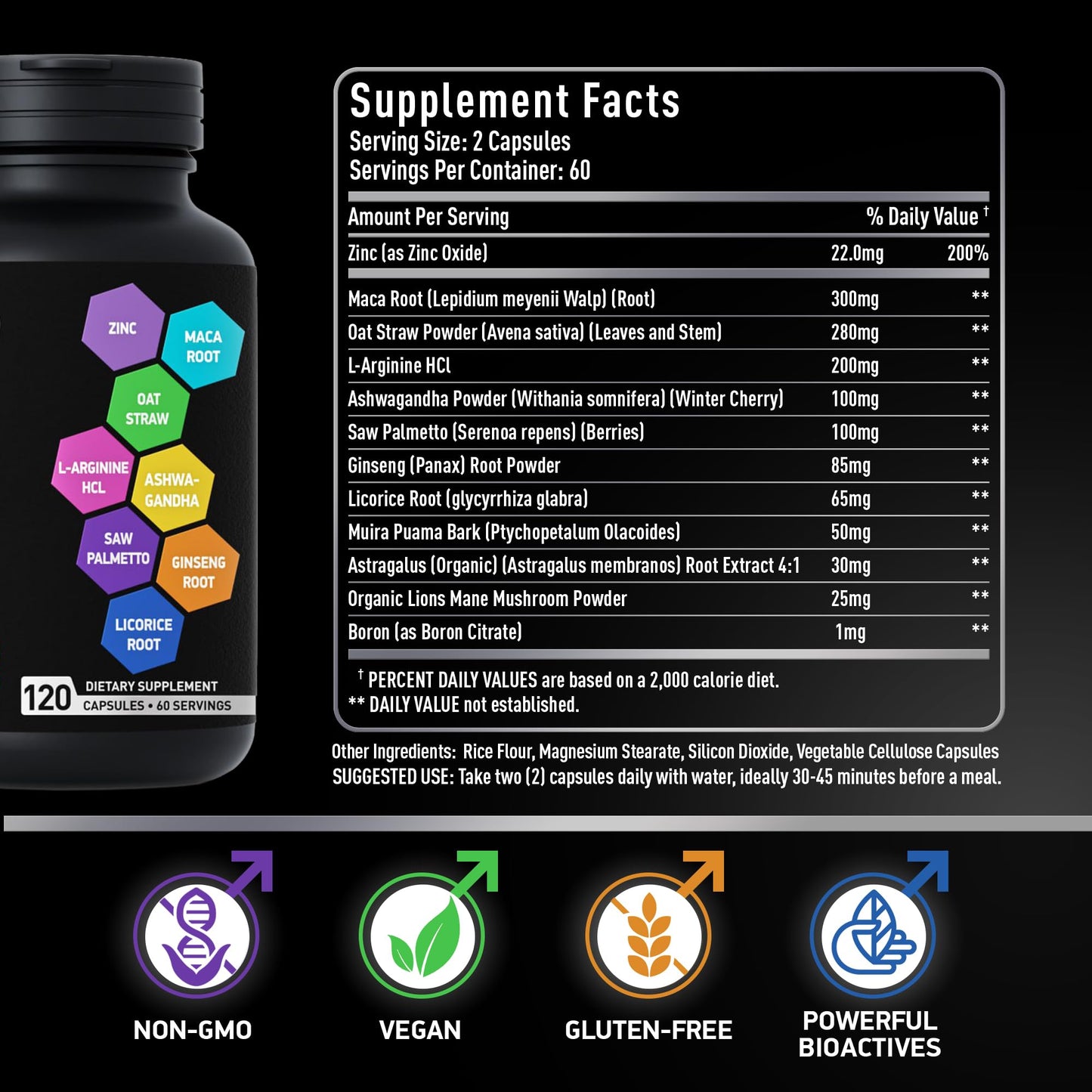 BIOACTIVE LABS Fertility Supplements Prostate Health Supplements Mens Health Bundle BIOACTIVE LABS