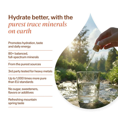 MAYU Trace Mineral Drops - 1 Bottle - 80+ Full-Spectrum Ionic Minerals for Water - Great-Tasting Mineral Supplement for Hydration - Magnesium, Potassium & Zinc - No Additives - 30 Servings mayu
