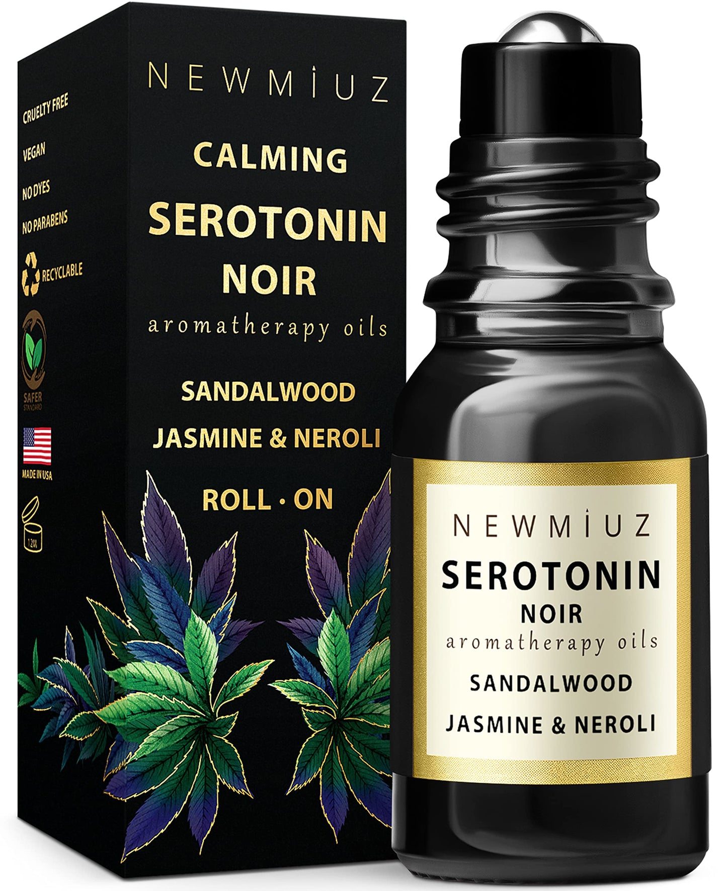 Calm Roll on Essential Oil Stress Relief Sandalwood Jasmine Destress Relaxation Calming Rolle