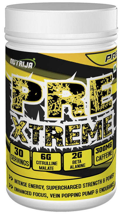 NutriJa Pre Xtreme - Pre Workout Supplement - 30 Servings (Tangy Orange) NutriJa