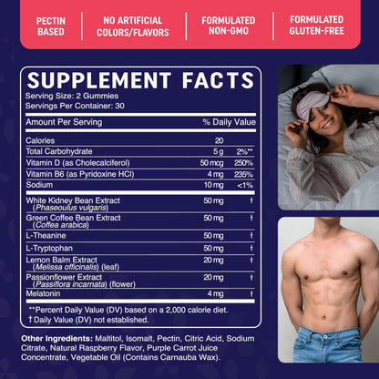 Sugar-Free Night Time Fat Burner Gummies for Sleep & Weight Loss Support | Hunger MAV NUTRITIONBuy Supplements Australia