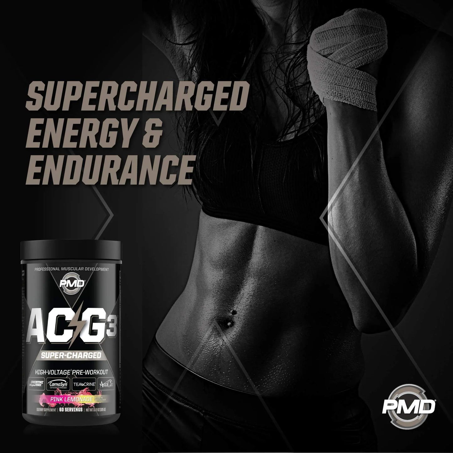 PMD Sports ACG3 Supercharged - Pre Workout - Powerful Strength, High Energy, Maximize PMD