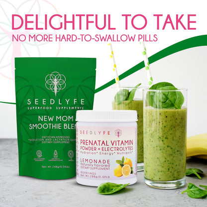 seedlyfe New Mother Postnatal Supplement Care Bundle - Lactation Superfood Smoothie seedlyfe