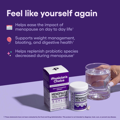 Physician's Choice Menopause Probiotic Supplement for Women - Supports Hormone Balance Physician's Choice