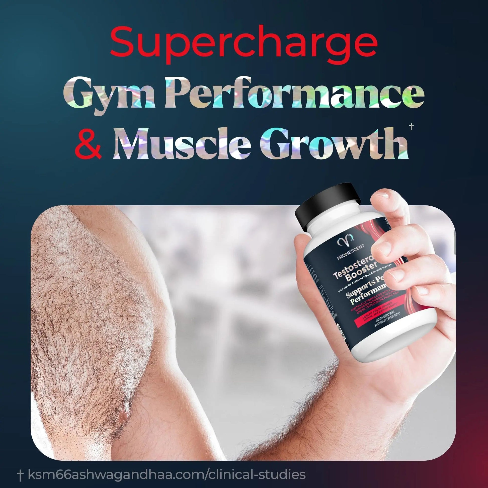 Promescent Desensitizing Delay Spray for Men Clinically Proven to Help You Last Longer in Bed, Prolong Climax for Him, 2.6 ml + Testosterone Booster for Men Supplement with KSM-66 Ashwagandha Promescent buy supplements Au