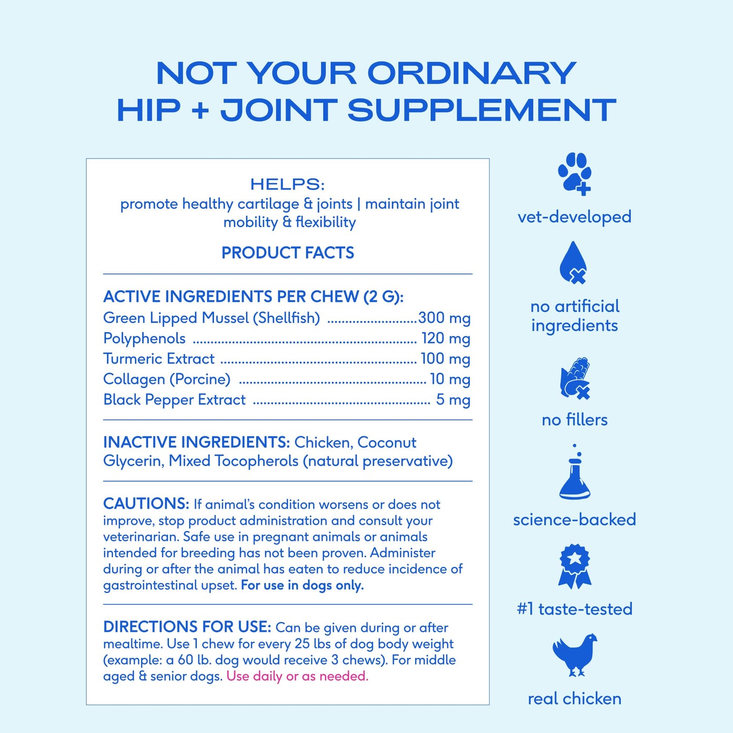 Native Pet Inflammatory Care - Pain Relief for Dogs - Green-Lipped Mussel, Turmeric & Collagen for Dogs - Hip and Joint Supplement Supports Healthy Inflammatory Response & Joint Comfort - 60 Chews Native PetBuy Supplements Australia