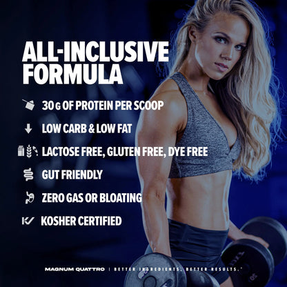 Magnum Nutraceuticals Quattro -, Peanut Butter Cups, 2LB - May Support Muscle Growth QUATTRO