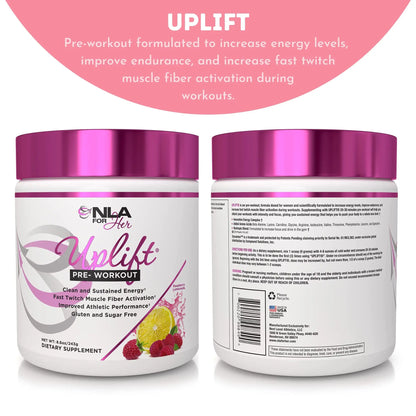 NLA for Her Pre/Intra Workout Stack (Includes Her Thermogenic Amino Georgia Peach NLA for Her