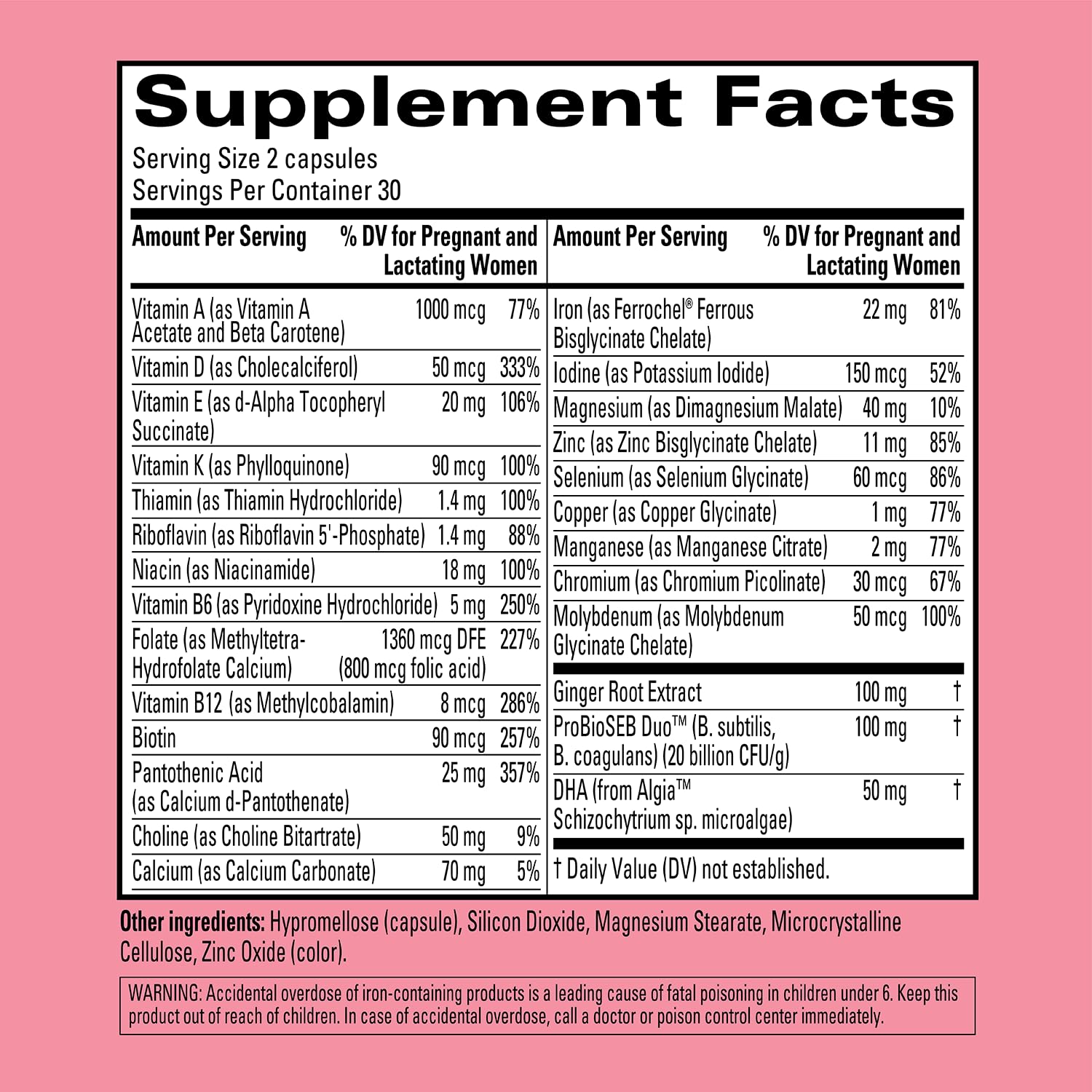 Hyland's Naturals Easy Morning Prenatal Multivitamin + Digestive Health & Morning Sickness Relief Hyland's