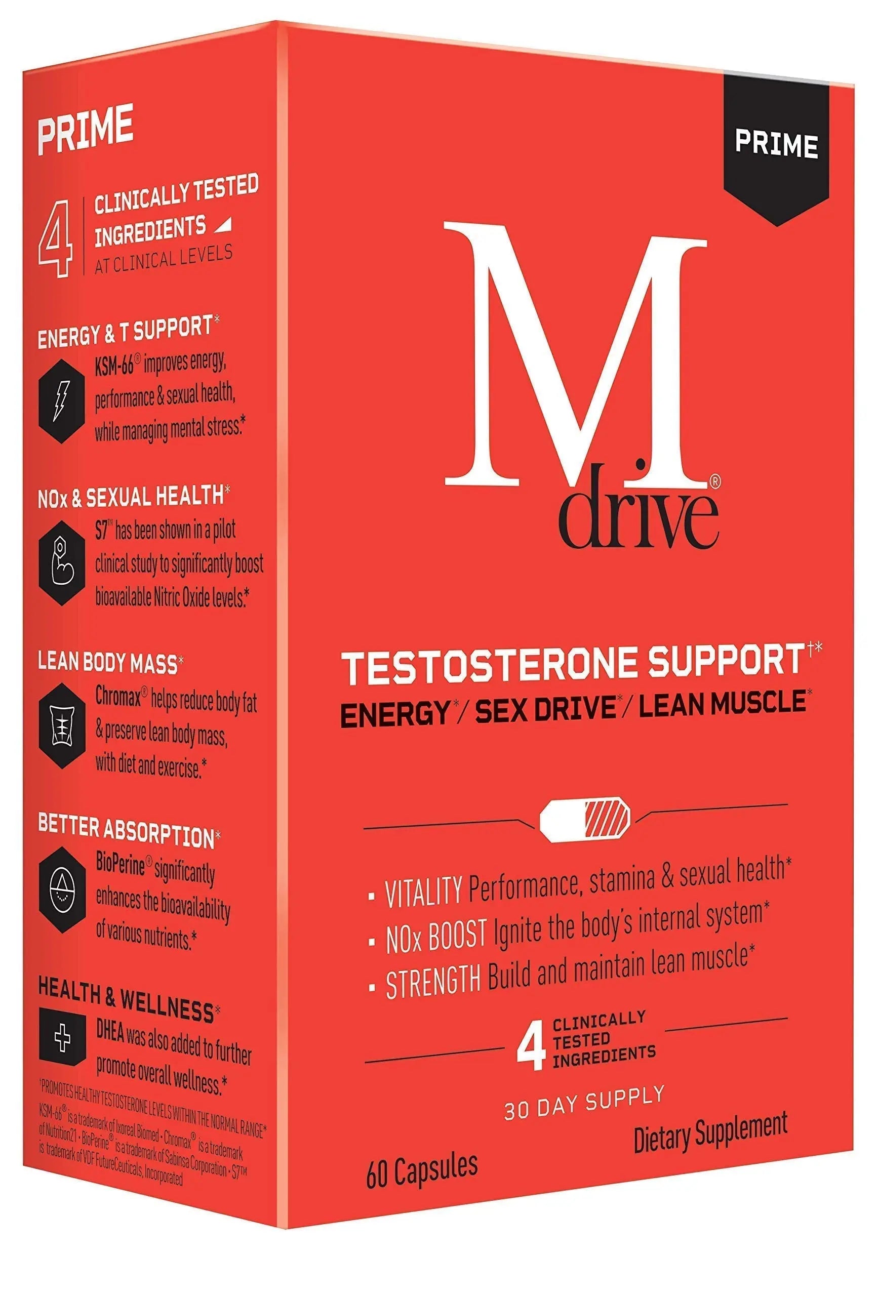 Mdrive Prime Start Supports Energy, Strength, Lean Muscle, Digestion, Immune Health Mdrive