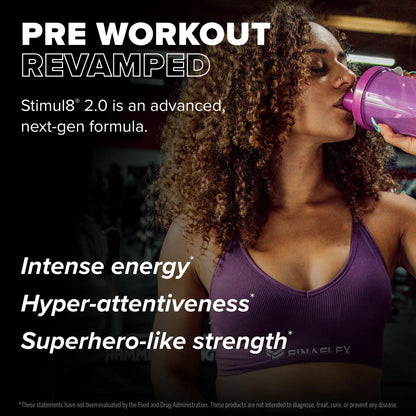 FINAFLEX STIMUL8 2.0 Pre Workout, Granny Apple - Delivers Energy, Focus & Strength FINAFLEX